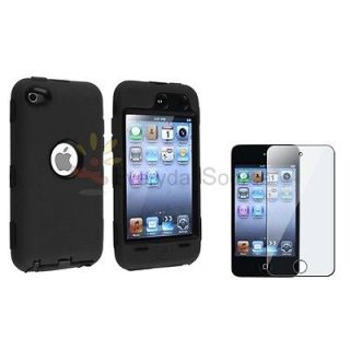   3PIECE HARD CASE COVER SKIN FOR IPOD TOUCH 4 4G 4TH GEN+PROTECTOR