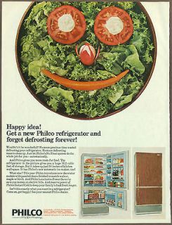Philco Refrigerators 1966 print ad / magazine advertisement, kitchen 
