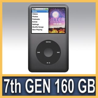 Apple iPod classic BLACK 160 GB 7th Gen NEWEST MODEL, in the original 