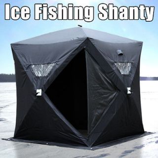 Ice Fishing Shanty 4 Person Pop Up Hut Portable Shelter Folding Tent 
