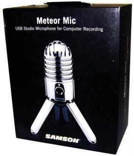 Samson Meteor Mic USB Studio Condenser Recording Microphone/ Computer 