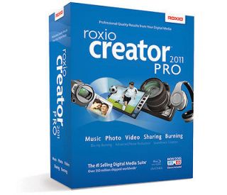 Roxio Creator Pro 2011 dvd + bonus content dvd