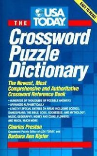 USA Today Crossword Puzzle Dictionary The Newest, Most