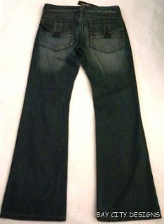 NWT Mens 31 x 30 GUESS Rancho Fit Bootcut JEANS Distressed Dark Wash