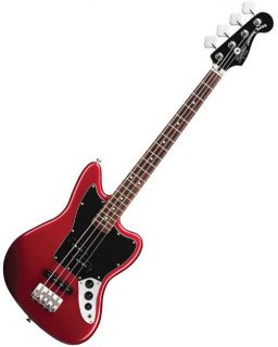 Squier by Fender Vintage Modified Jaguar SS Special Red Electric Bass 