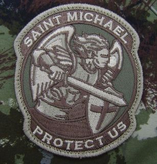 MODERN SAINT ST. MICHAEL PROTECT US ARMY MORALE MILSPEC MULTICAM 