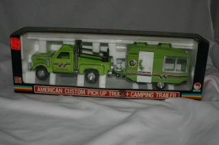    Power #4610 American Custom Pick Up Truck & Camper, MIB, 130 scale