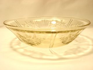 amber glass fruit bowl