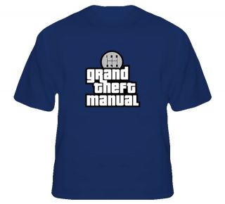 Grand Theft Manual   for the Auto loving Gamer! T Shirt