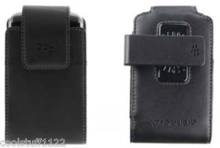 NEW OEM BLACKBERRY CURVE 3G 9300 9330 LEATHER CASE POUCH SWIVEL 
