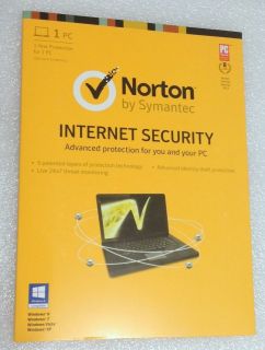 NEW Norton Internet Security 2013 Retail Edition 1 User License for 3 