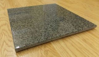   Solid Granite 12 Kitchen Cutting Board Centerpiece Green Black speck