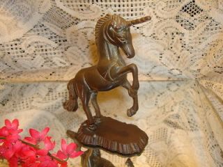 VINTAGE UNICORN, HORSE, SOLID BRASS 5 SCULPTURE ~WHIMSICAL 