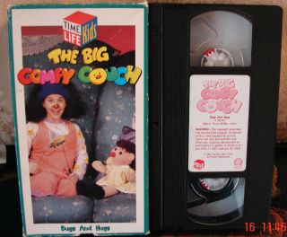 Time Life Kids The Big Comfy Couch BUGS AND HUGS Vhs video Rare HTF 