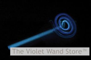 NEW Violet Wand Ray Blue Spiral Electrode 7/16