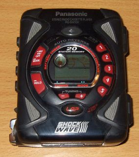   RQ SW33V ShockeWave Personal Cassette Player w/ AM/FM Radio Black