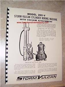 Storm Vulcan 260 V Boring Bar Instruction Manual