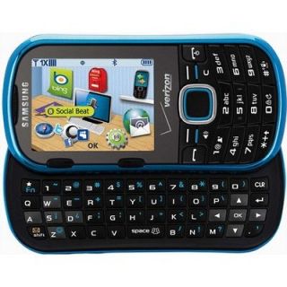 Verizon Samsung Intensity 2 II U460 No Contract QWERTY Blue Cell Phone 