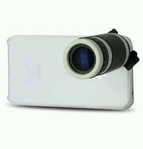 6X Optical Zoom Lens Mobile Phone Telescope for iPhone 4 black   55170