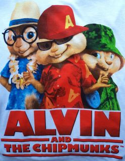 Alvin and The Chipmunks Jr Ladies T Shirt Tee Shirt Size Medium