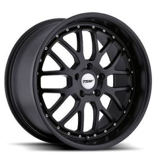   Valencia 17x8 5x114.3 +20 Matte Black Wheels Rims (Fits 2001 Mustang