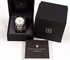 Victorinox Swiss Army Watch Officers Chronograph Silver Steel 241554 