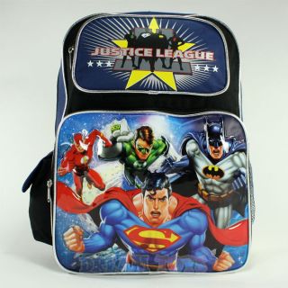 DC Comics Justice League Large 16 Backpack   Boys Book Bag Batman 