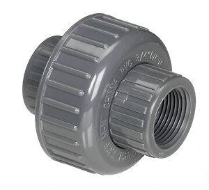 FPT Sch 80 PVC Union Threaded Grey Coupling