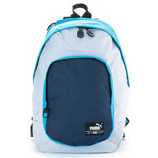 Brand New PUMA Foundation Backpack Bookbag Blue, Grey 06910913