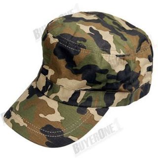 Camo Camouflage Army Military Cadet Cap Hat Fancy Dress