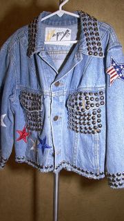 american flag denim jacket in Clothing, Shoes & Accessories