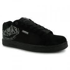   Size 3 New Airwalk Abstract Casual Shoes Boys / Kids Skate Black