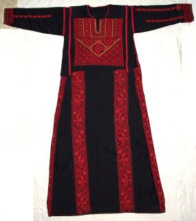 Rare palestine Bedouin palestinian costumes Dress Handmade Embroidery