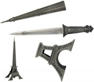 Eiffel Tower Dagger Knife Letter Opener Statue NEW