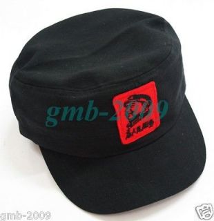 Traditional army Black Military Cadet Cap Urban Style Mao Communist 