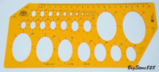 New Oval Shaped Drawing Template Stencil LOT K101