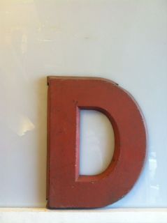Vintage Movie Theatre Marquee 8 1/2 Red Metal Letters