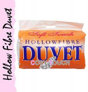   Touch 100% Polyester Hollow Fibre Non Allergenic Duvet Duvets Quilt