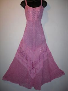 New Sexy Renaissance Soft Pink Corset Lace Up EMPIRE Waist Dress 3X 