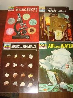   How and Why Wonder Childrens Science Book Lot 1960s 70s Some hc E7