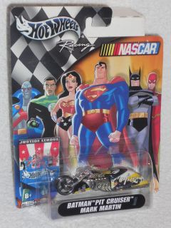 Hot Wheels NASCAR Justice League #6 Mark Martin Batman Pit Cruiser 