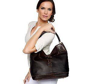   DOONEY & BOURKE Brown T Moro FLorentine Toggle Sac Handbag Purse $378