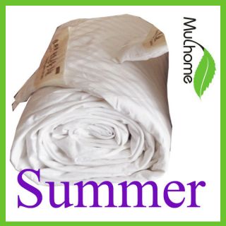 Comforter 100% Silk Filled Cotton Cover Summer White