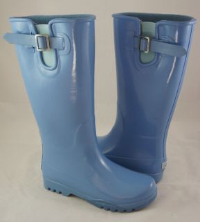 SPERRY Top Sider Rain Boots Women Pelican Blue Sz 8 5 NEW