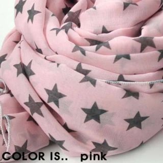 pink star scarf