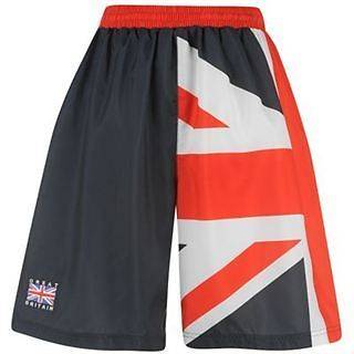GREAT BRITAIN Union Flag Jack woven mens sports gym swim shorts S M L 