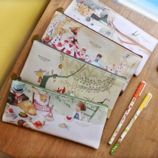 Fairy Tale Illust Pencil Case Box Cosmetic Pouch_INDIGO_I​llust in 