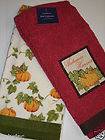 2pc Set Kohl Kitchen Dish Towels Autumn Harvest Pumpkin Fall Decor NWT