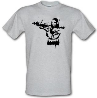 Banksy Mona Lisa with Rocket Launcher t shirt *ALL SIZES/COLOURS*