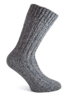 100% Donegal Tweed Aran wool Hiking socks from Ireland